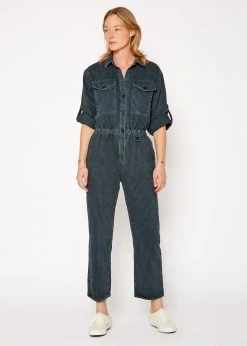 NOEND Denim Britt Elastic Waist Jumpsuit In Gaffney