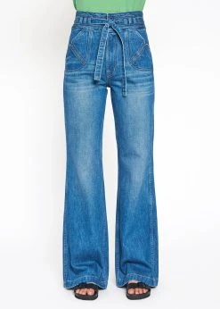 NOEND Denim Bella Seamed Pocket Flare