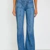 NOEND Denim High Rise Patch Pocket Jeans In Laguna Beach