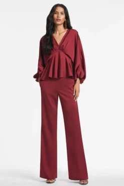 Sachin & Babi Alli Pant - Bordeaux