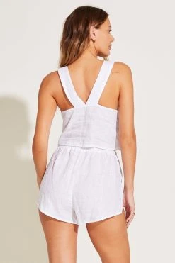 Vitamin A Tallows Short - EcoLinen White