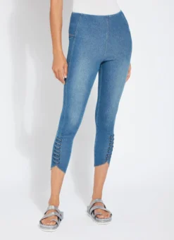 Lysse Lace-Up Hem Crop Pants