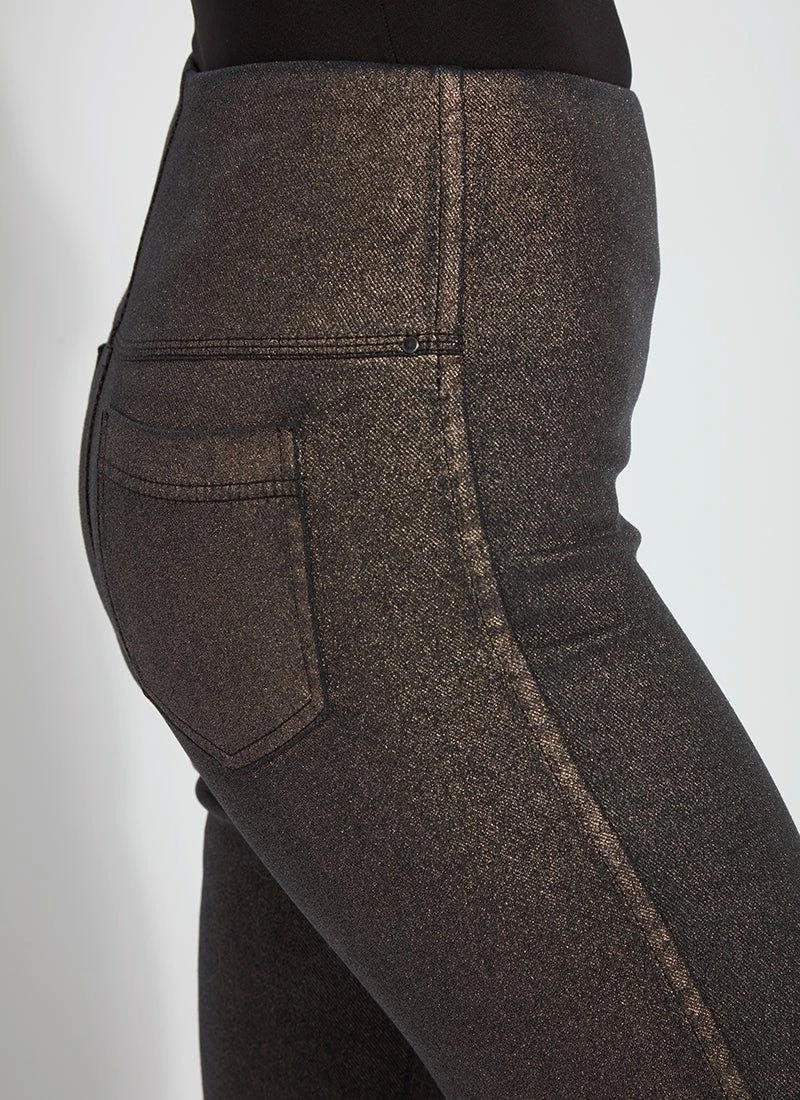 Lysse Metallic Coated Toothpick Denim (28.5" Inseam) - Image 2