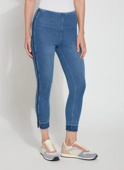 Lysse Gradient Cropped Denim Legging - 24.5" Inseam