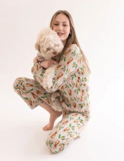 Leveret Womens Loose Fit Rabbit Pajamas