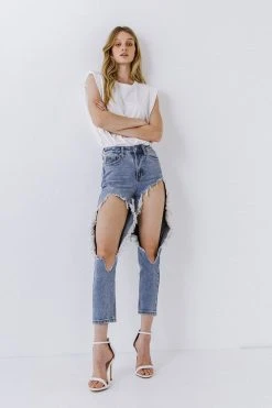 Endless Rose High Waist Destroyed Jeans