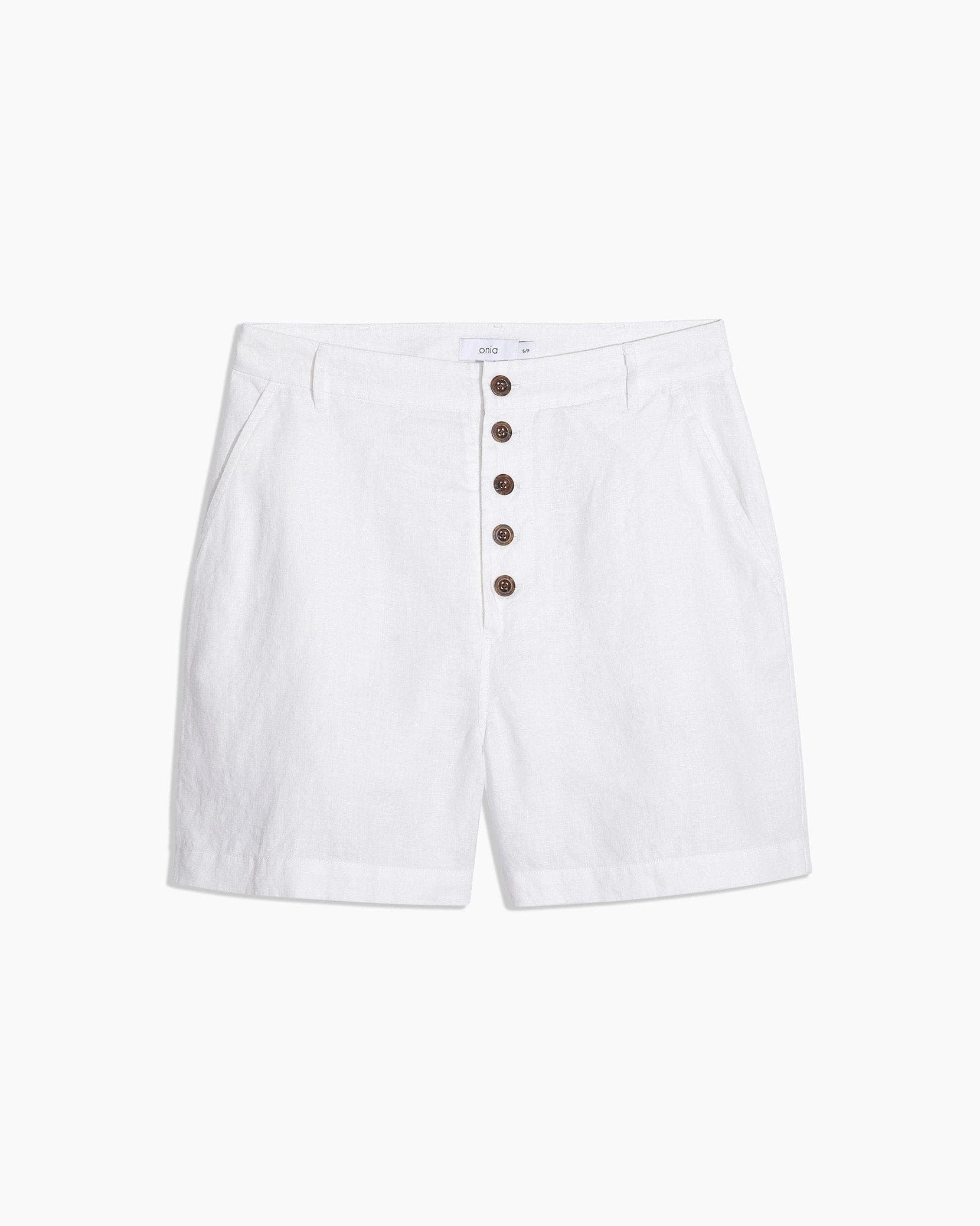 Onia Linen Boyfriend Short - Image 8