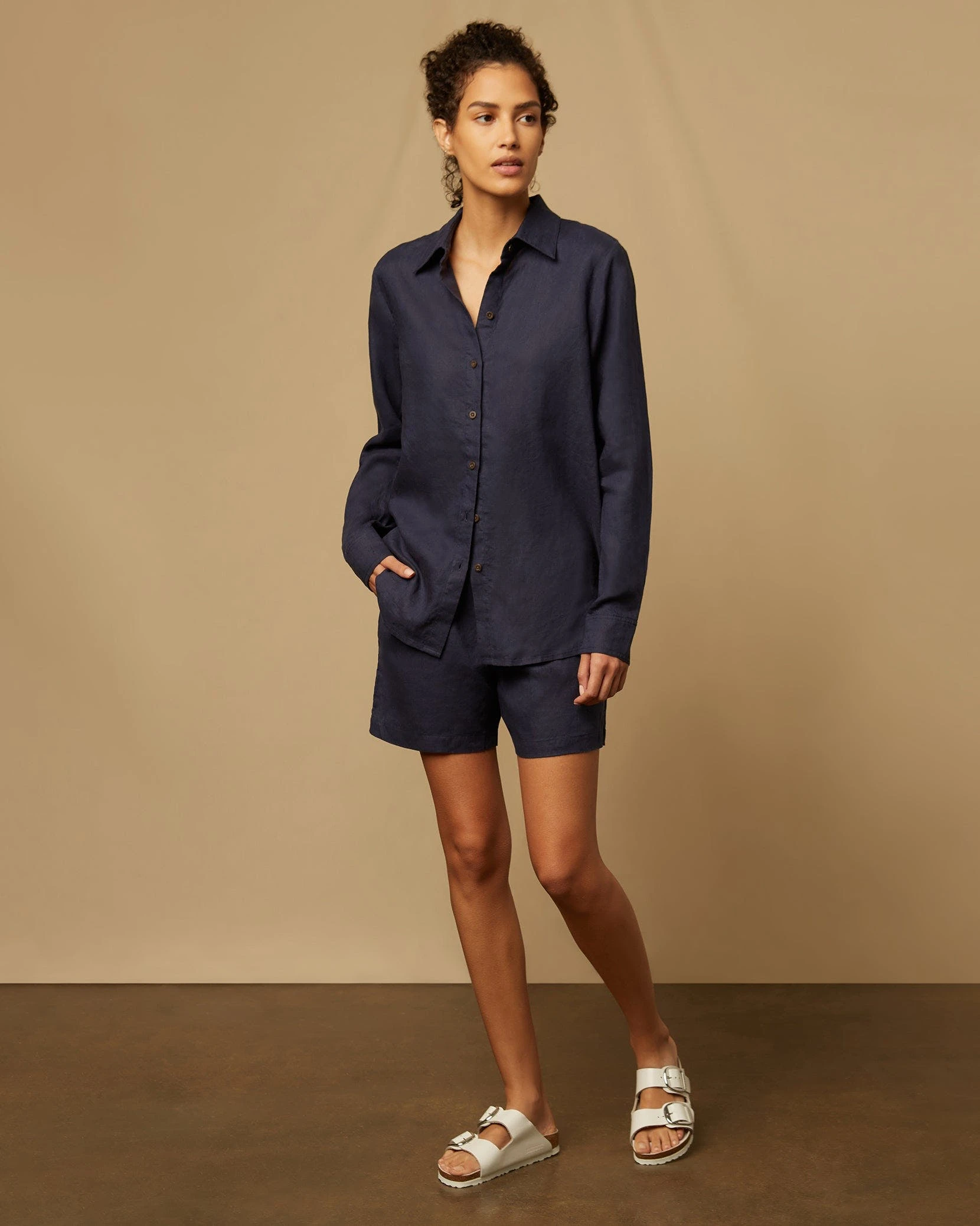 Onia Linen Boyfriend Short - Image 6