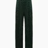 Onia Plisse Pull On Pant - Forest Green