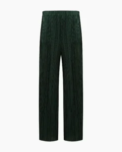Onia Plisse Pull On Pant - Forest Green