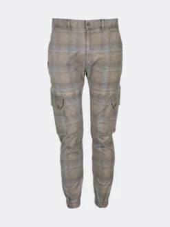 Lords Of Harlech Of Harlech GI Tartan Camel Cargo Pants