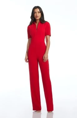 Dress The Population Gloria Short Sleeve Jumpsuit