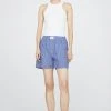 ANINE BING Liam Boxer Short - Blue And White Stripe