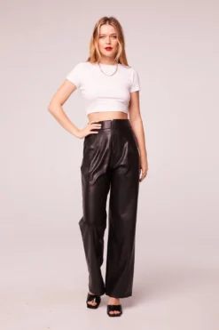 B.O.G. Collective Rock Goddess Black Faux Leather Pants