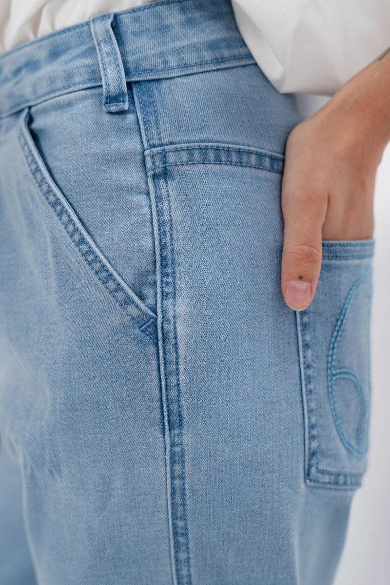 1 People California LAX - Barrel Jeans - Sky - Image 7