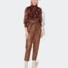Walter Baker Maggie Leather Pant - Walnut