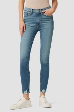 Hudson Jeans Barbara High-Rise Super Skinny Ankle Jean - Unbroken