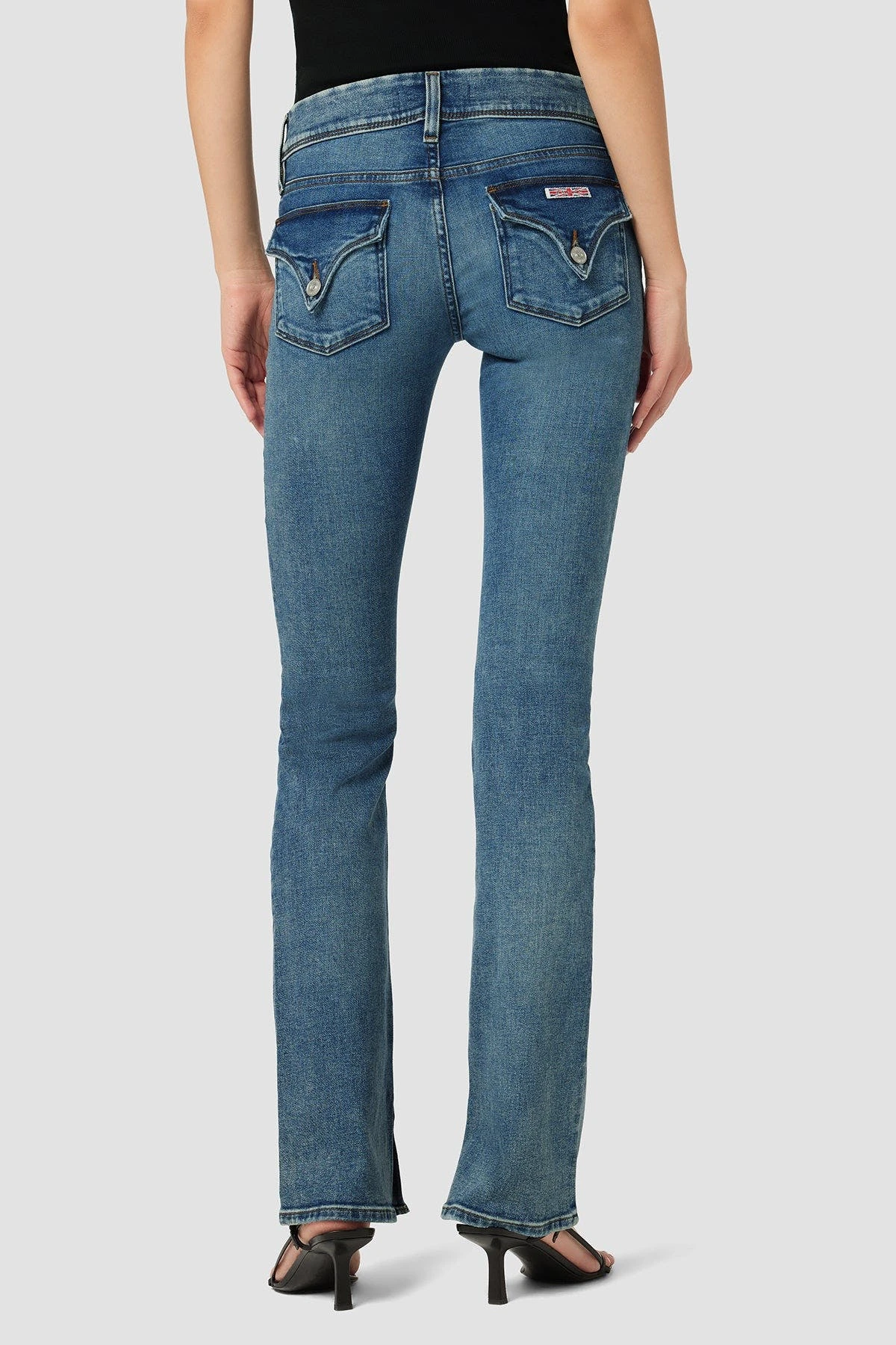 Hudson Jeans Beth Mid-Rise Baby Bootcut Jean With Slit Hem - Image 4
