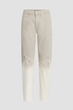 Hudson Jeans Igh-Rise Straight Loose Fit Jean - Peyote Dip Dye