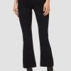 Hudson Jeans Barbara High-Rise Bootcut Crop Jean - Black