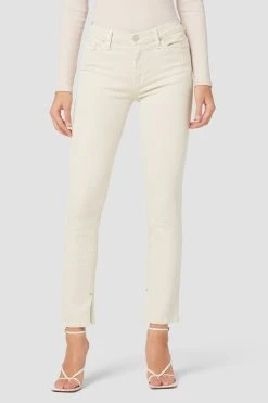Hudson Jeans Nico Mid-Rise Straight Ankle Jean - Moonbeam