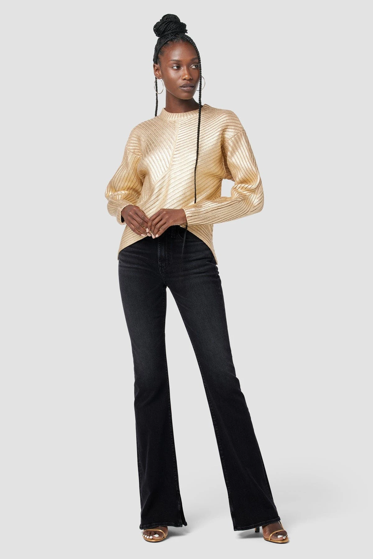 Hudson Jeans Barbara High-Rise Bootcut Jean - Night Sky - Image 6