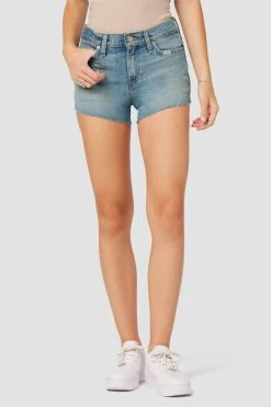 Hudson Jeans Gemma Mid-Rise Short - Clouds