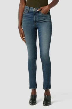 Hudson Jeans Barbara High-Rise Super Skinny Ankle Jeans - Eons