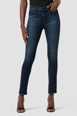 Hudson Jeans Nico Mid-Rise Super Skinny Ankle Jean With Slit