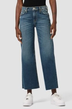 Hudson Jeans Rosie High-Rise Wide Leg Ankle Jean - Philly