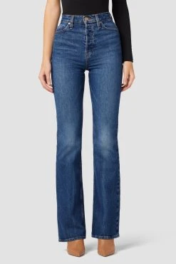 Hudson Jeans Faye Ultra High-Rise Bootcut Jeans - Luminous