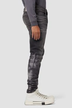 Hudson Jeans Zack Skinny Zip Fly Jean - Black Painter