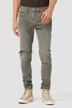 Hudson Jeans Zack Skinny Jean 36" Inseam - Distress Grey