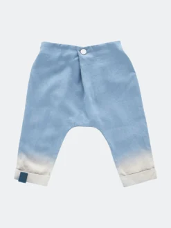 OMAMImini Denim Baby Joggers With Front Pleat