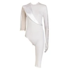 SOHUMAN Amayah White Jumpsuit With Detailed Fabric