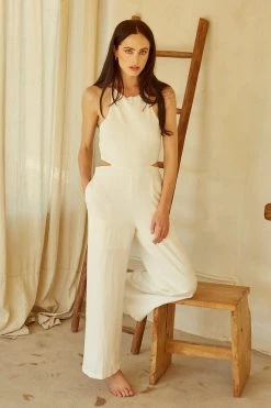 Crescent Yoko Halter Neck Jumpsuit