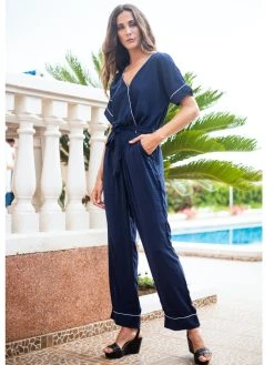 SOHUMAN Elizabeth Dark Blue Jumpsuit