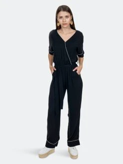 SOHUMAN Sofia Black Jumpsuit