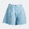 SOHUMAN Elodie Blue Midi Shorts