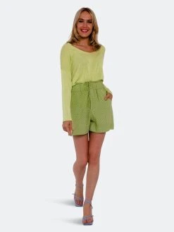 SOHUMAN Zariyah Green Shorts