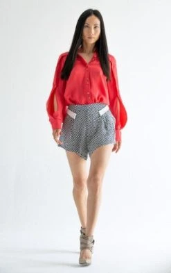 Lahive Adros Silk Chevron Edgy Short