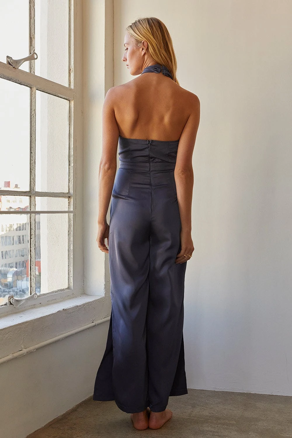 Crescent Blayton Satin Jumpsuit - Image 4