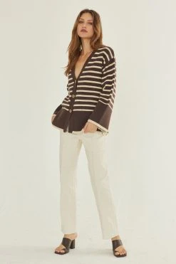 Crescent Alexia Seam Detail Denim Pants