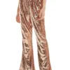 Anna-Kaci Sparkly Sequin Flare Wide Leg Pants