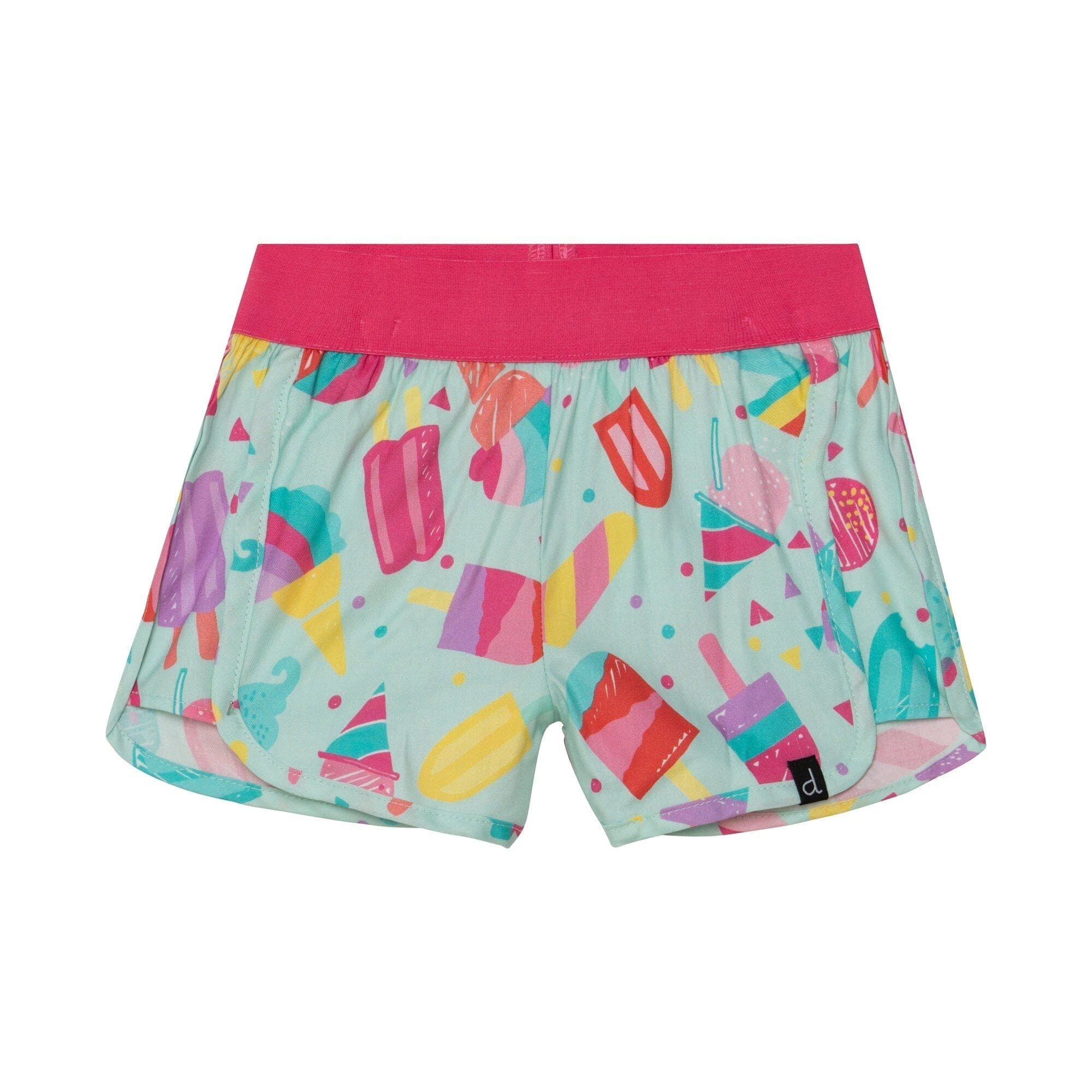 Deux Par Deux Inted Short - Turquoise Popsicle