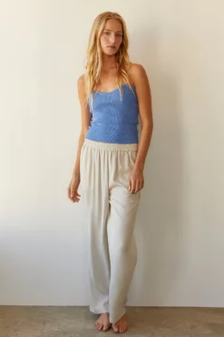 Crescent Vicy Satin Pants