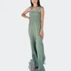 Anna-Kaci Tie Shoulder Tiered Jumpsuit
