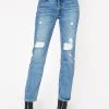 NOEND Denim Astoria High Rise Straight Crop In Carpenter