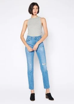 NOEND Denim Claude Ankle High Rise Straight Jeans