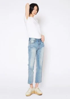 NOEND Denim Claude Crop High Rise Straight Jeans